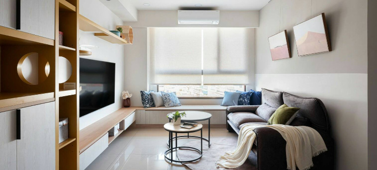 客廳最舒適的空間，端看電視和沙發的距離(圖／和倫提供)