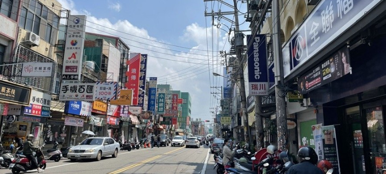 竹北市中正西路為今年第二季房價最親民的一條路。