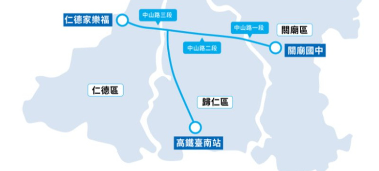 台南捷運藍線路網曝光 串聯舊市區、高鐵站