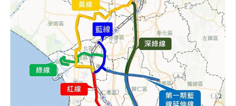 台南捷運獲中央核備 6路網優先規劃