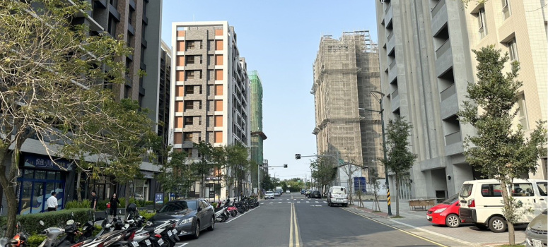 新竹市北區的金雅重劃區因房價相對市區實惠，吸引首購族購買。