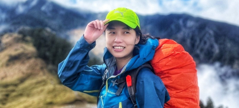 汐科店專案經理楊玗臻是信義房屋「女力」代表之一，除了工作表現優異，閒暇時也常常去爬山。